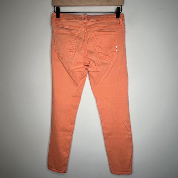 Mother Orange Looker Crop Dye-Tangelo Jeans Size 28 - Picture 5 of 8